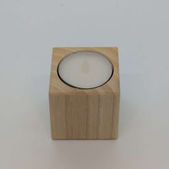 Tealight holder made from British Ash, 5cm 1