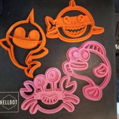 3D Baby Shark Character Cookie/Biscuit/Playdough Cutters