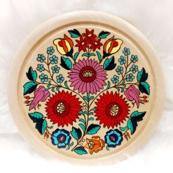Wooden board - table decoration with pyrography design