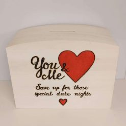Wooden board - table decoration with pyrography design