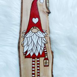 Christmas Eve Box with pyrography design