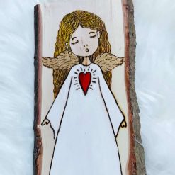Christmas Eve Box with pyrography design