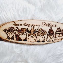 Harry Potter style wooden notebook with freehand pyrography