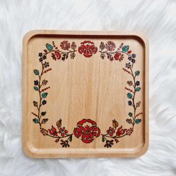 Harry Potter style wooden notebook with freehand pyrography
