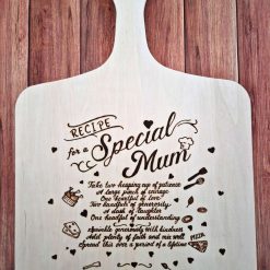 Wooden Pizza Peel/Paddle with pyrography design 1