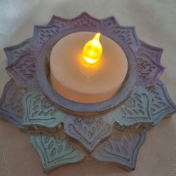 Lotus flower tea light holder