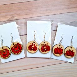 Earrings with animal designs (Size: 3 cm)