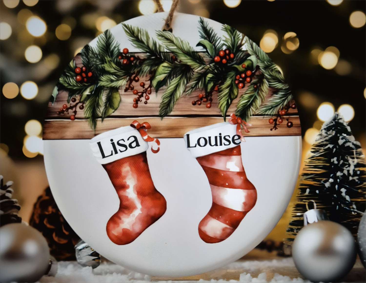 Festive Stockings Baubles Festive Stockings Baubles