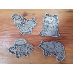 3D Woodland Animal Characters Cookie/Biscuit/Playdough Cutters (Copy)
