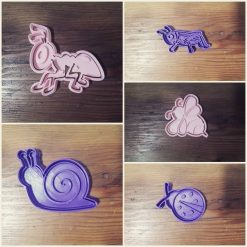 3D Bugs Characters Cookie/Biscuit/Playdough Cutters