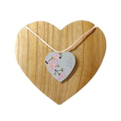Wood Cherry blossom Necklace