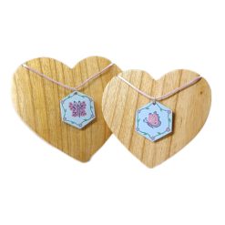 Wood Butterfly Necklace