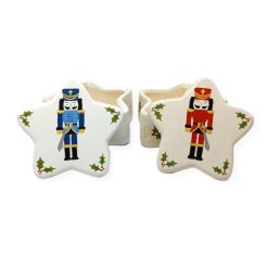 Ceramic star Trinket box - Nutcracker design