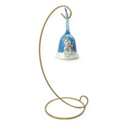 Ceramic bell - Snowman design