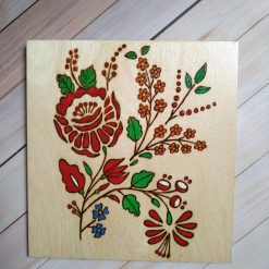 Harry Potter style wooden notebook with freehand pyrography
