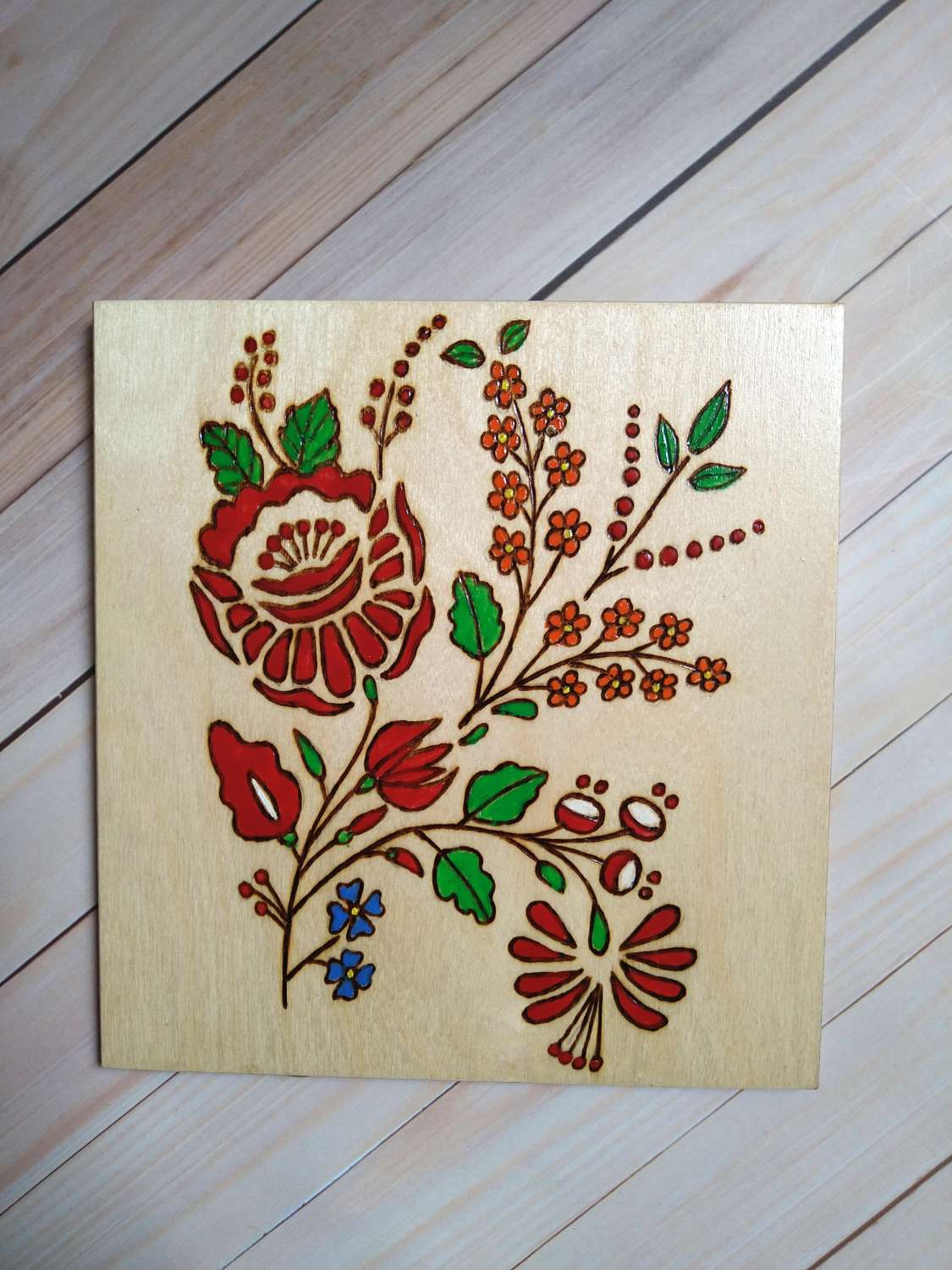 Harry Potter style wooden notebook with freehand pyrography Harry Potter style wooden notebook with freehand pyrography