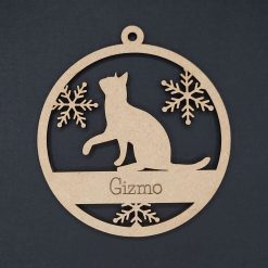 Personalised  cat tree ornament #1