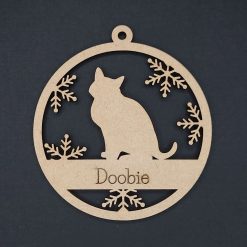 Personalised  cat tree ornament #4