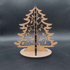 3D small wooden Christmas Tree #4