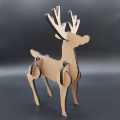3D wooden Rudolph