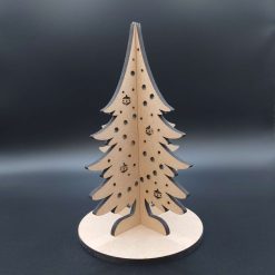 3D small wooden Christmas Tree #9