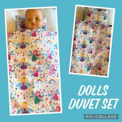 Dolls Duvet & Pillowcase Set Fairy Design