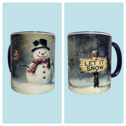 Snow man mug