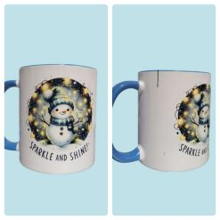 Snow man mug