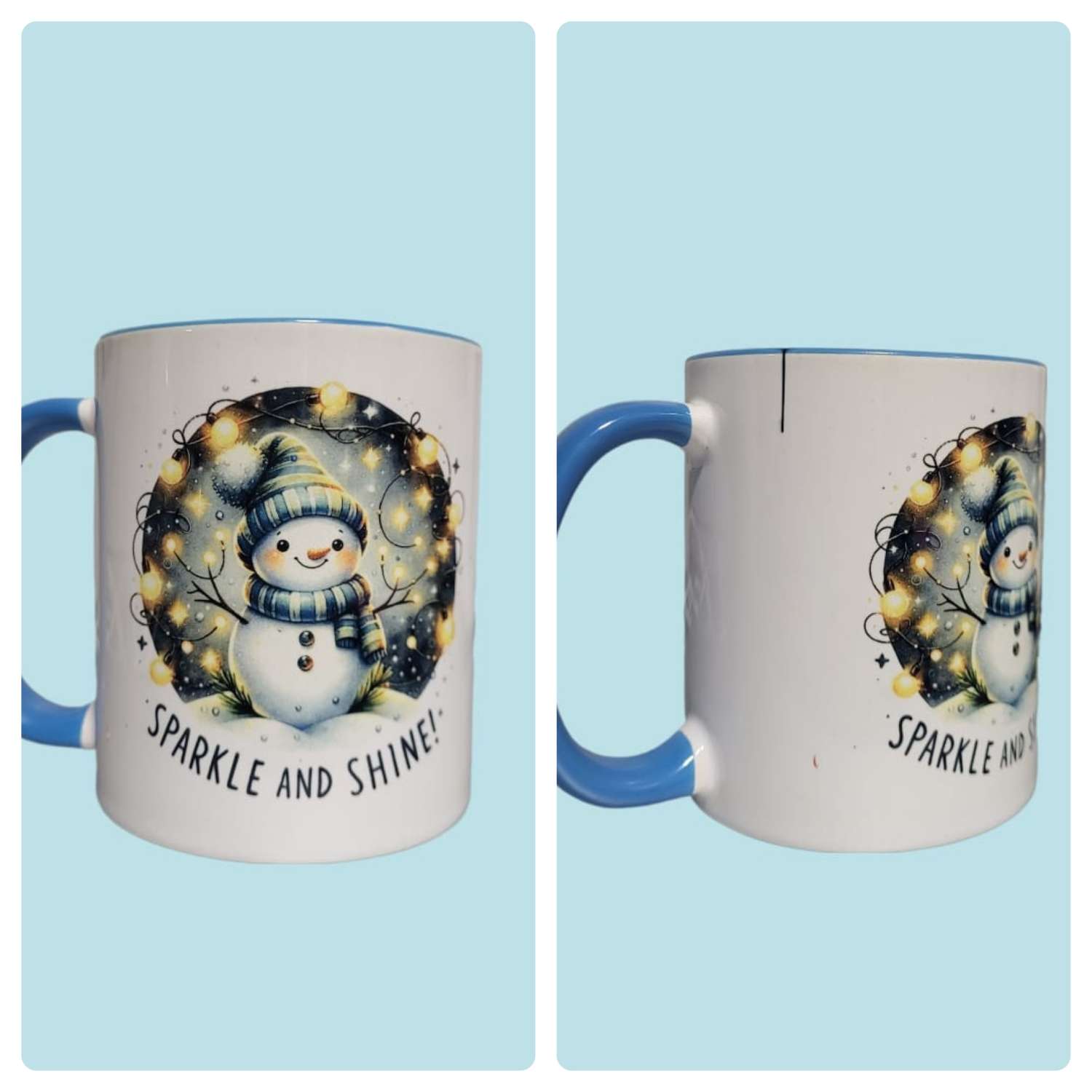 Snow man mug Snow man mug