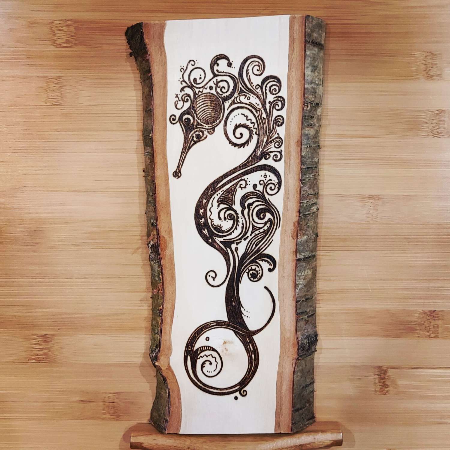 Harry Potter style wooden notebook with freehand pyrography Harry Potter style wooden notebook with freehand pyrography