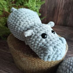 Crochet Hippo Grey 2 Crochet Hippo Grey 2