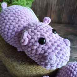 Crochet Hippo Purple 2 Crochet Hippo Purple 2