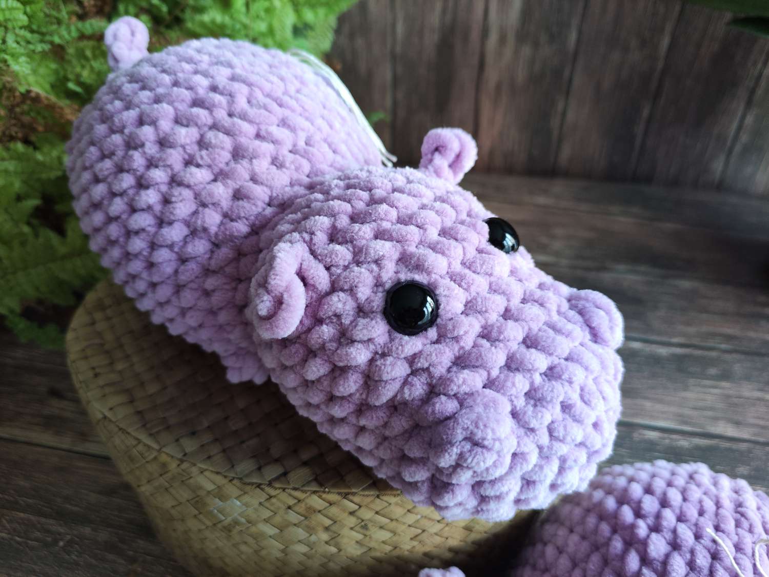 Crochet Hippo Grey Crochet Hippo Grey