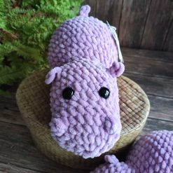 Crochet Hippo Purple 3 Crochet Hippo Purple 3