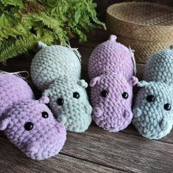 Crochet Hippo Grey 4 Crochet Hippo Grey 4