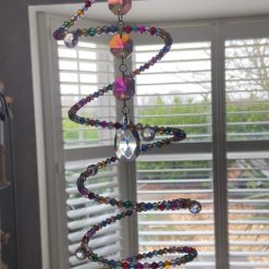 Suncatcher multi coloured crystal beads
