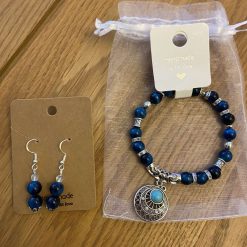 Blue Bracelet & earrings