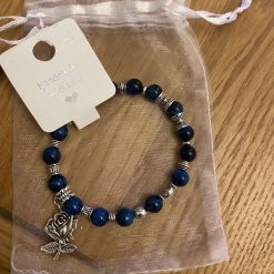 Blue natural stone bracelet