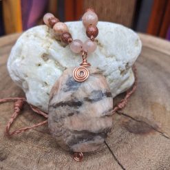 Mixed gemstone necklace - granite 1 Mixed gemstone necklace - granite 1