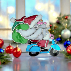 Santa on a bike