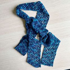 Scarf - Crochet 'Skinny' Blues 3 Scarf - Crochet 'Skinny' Blues 3