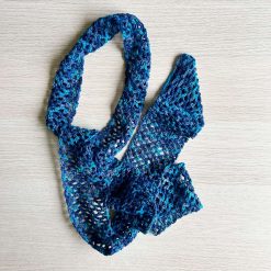 Scarf - Crochet 'Skinny' Blues