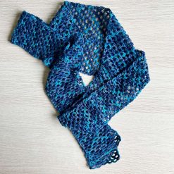 Scarf - Crochet 'Skinny' Blues 2 Scarf - Crochet 'Skinny' Blues 2