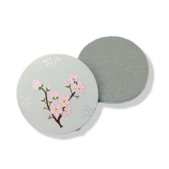Wood coaster - Cherry blossom design