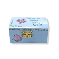 Wood Trinket box - Butterfly design 4