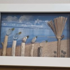 WallArt, seaglass snowman