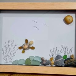 WallArt, seaglass snowman