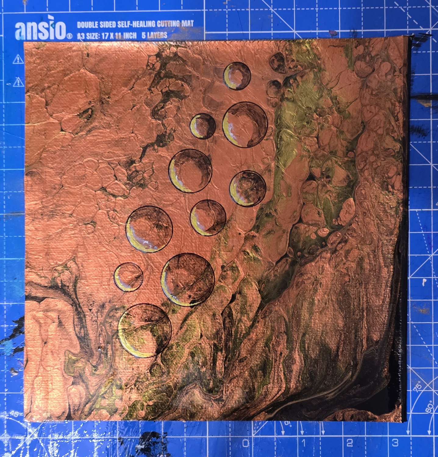 Bronze bubbles Bronze bubbles