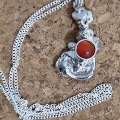 Stirling silver casted pendant