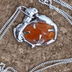 Stirling silver casted pendant